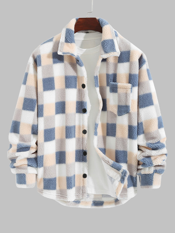 Heren ColorBlock Stand Collar Crew Neck Sweater 
