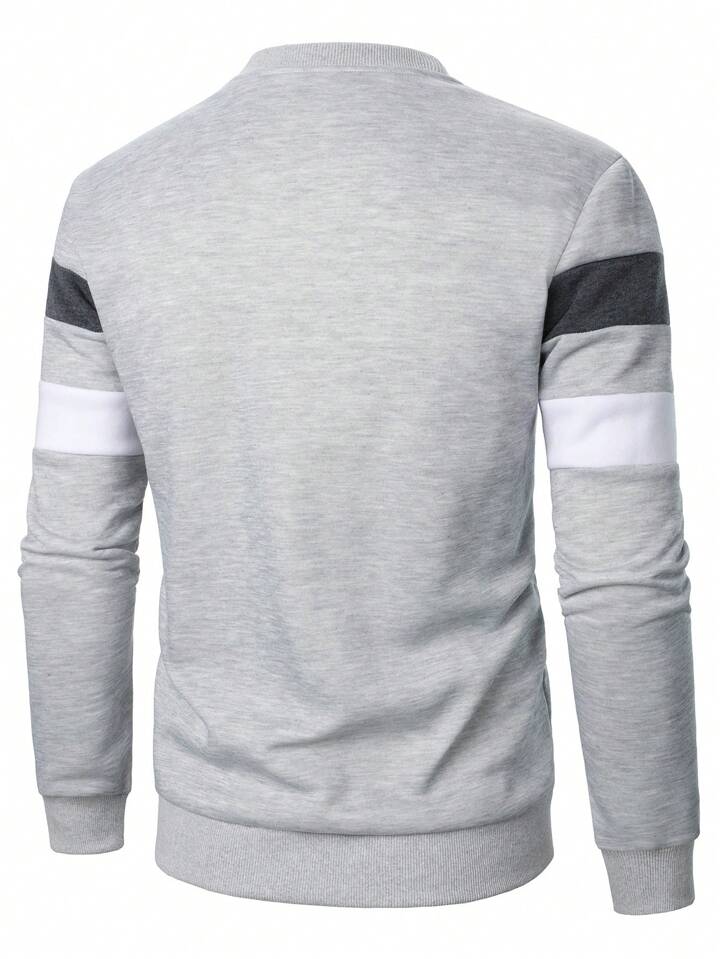 Heren Casual Sport Dagelijkse Modus Contrasterend Detail Lange Mouw Hoodies,