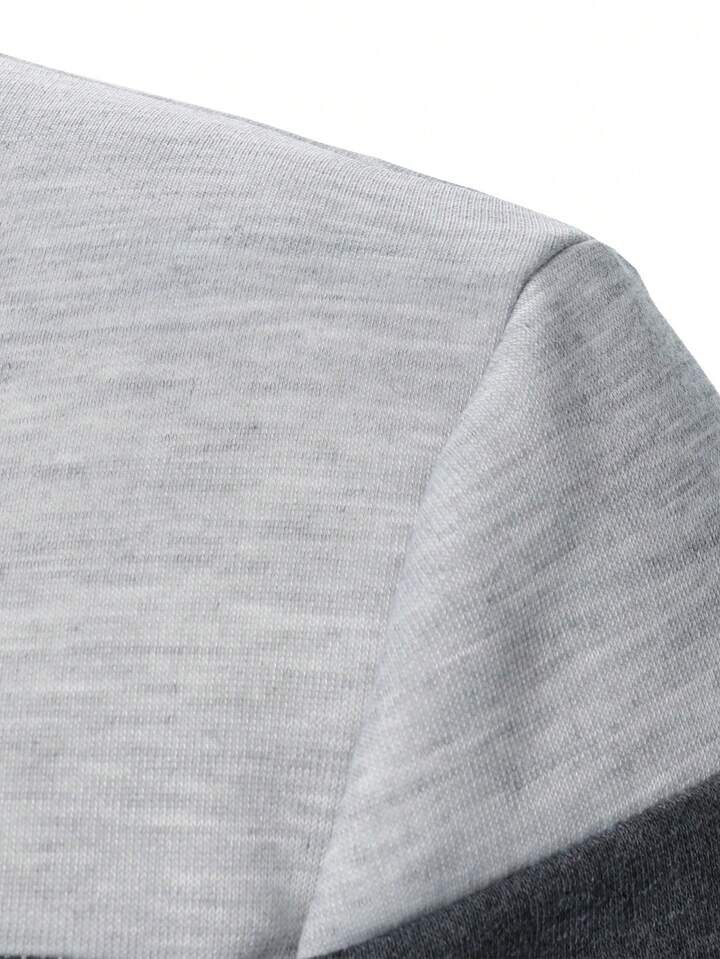 Heren Casual Sport Dagelijkse Modus Contrasterend Detail Lange Mouw Hoodies,