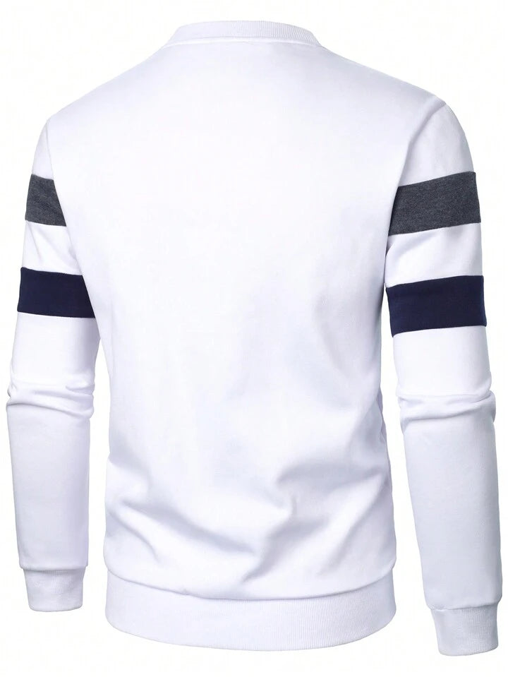 Heren Casual Sport Dagelijkse Modus Contrasterend Detail Lange Mouw Hoodies,