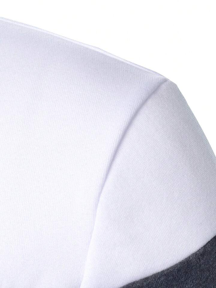 Heren Casual Sport Dagelijkse Modus Contrasterend Detail Lange Mouw Hoodies,
