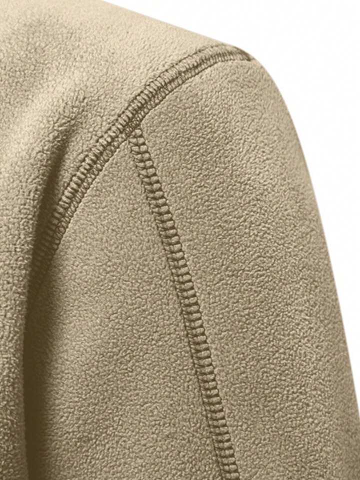 TrendsHeren Eenvoudige Casual Opstaande Kraag Half Zip Sweatshirt