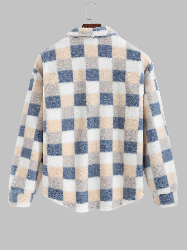 Heren ColorBlock Stand Collar Crew Neck Sweater 