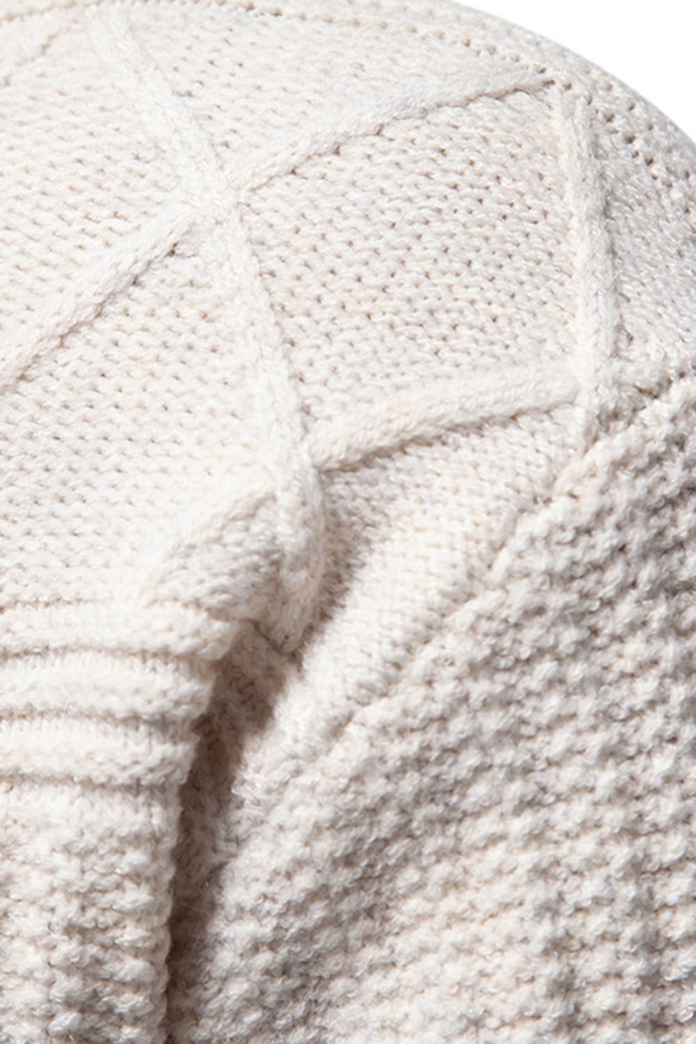 Men's Cable Knit Crew Neck Sweater