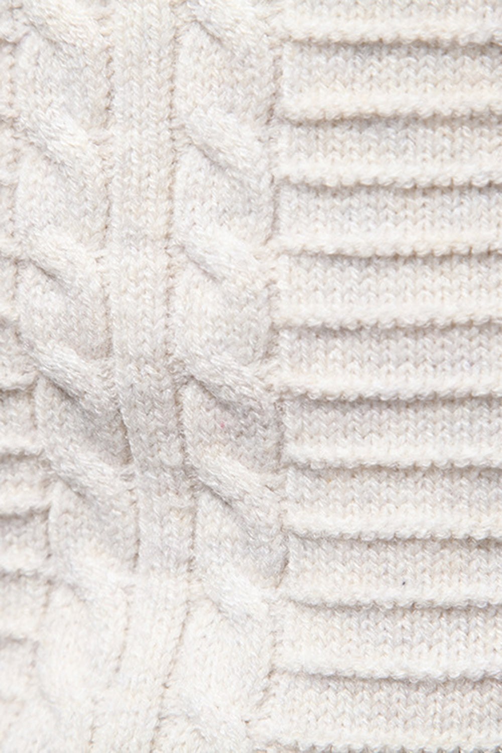 Men's Cable Knit Crew Neck Sweater