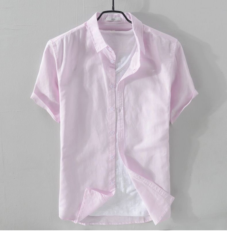 ANTONIOS SHORT-SLEEVE LINEN SHIRT - Wearline
