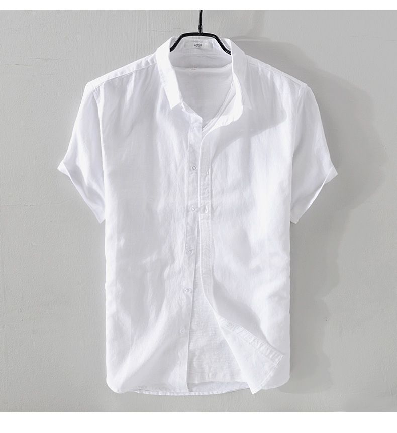 ANTONIOS SHORT-SLEEVE LINEN SHIRT - Wearline