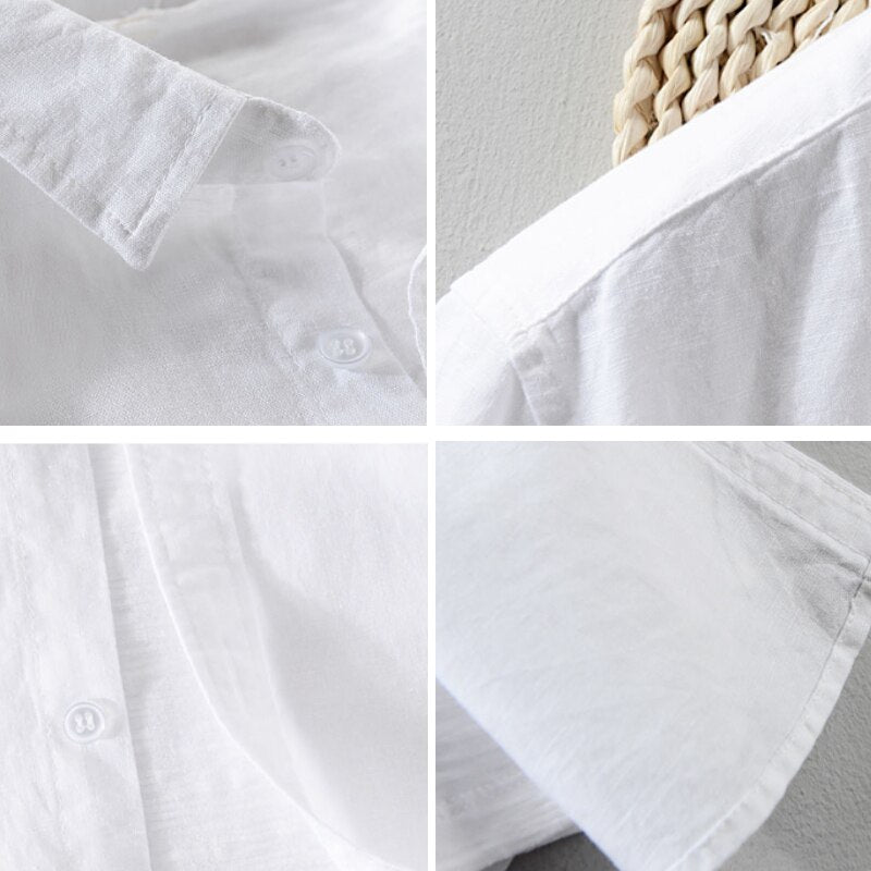 ANTONIOS SHORT-SLEEVE LINEN SHIRT - Wearline