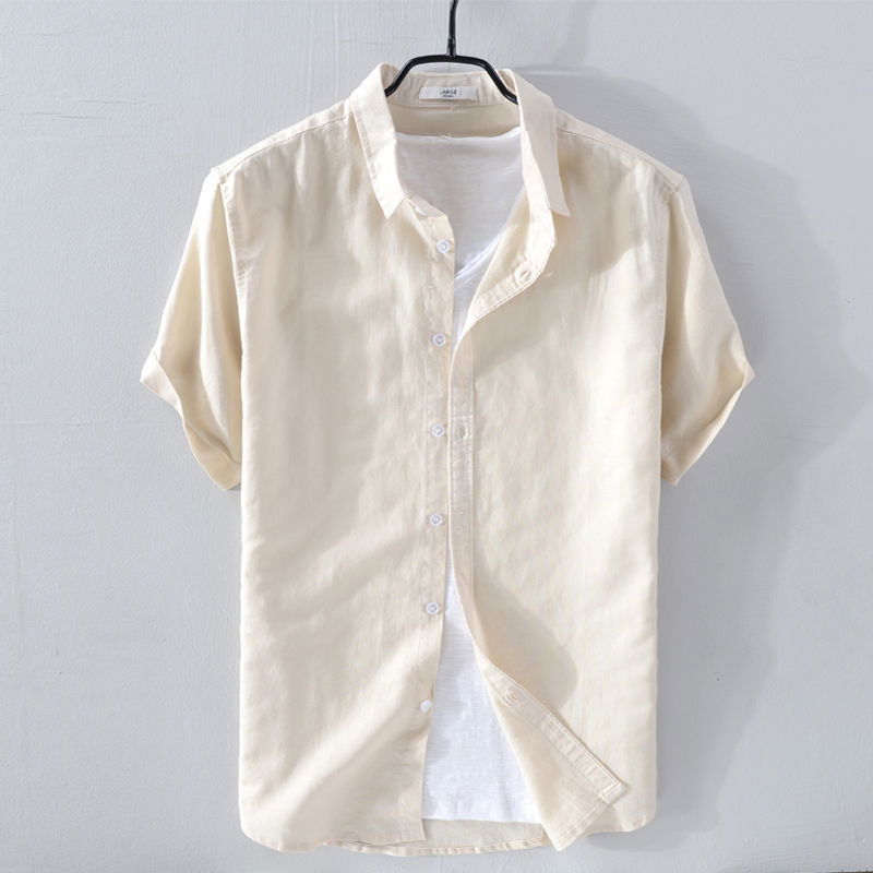 ANTONIOS SHORT-SLEEVE LINEN SHIRT - Wearline