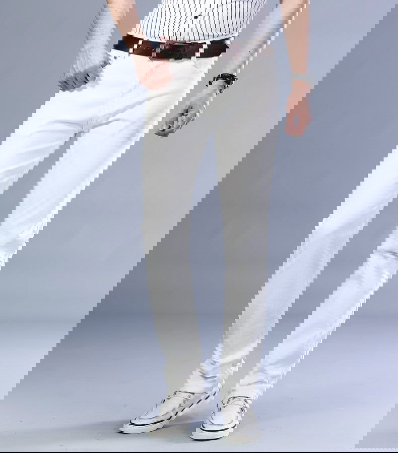 Antonios Business Casual White Jeans - Wearline