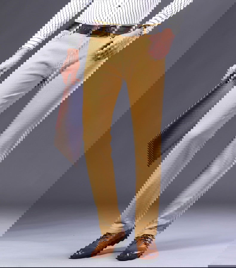 Business Casual Beige Jeans - Wearline
