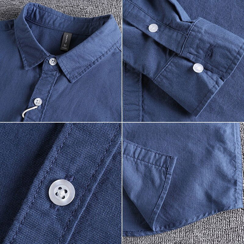 COTTON PREMIUM LONG SLEEVE SHIRT - Wearline