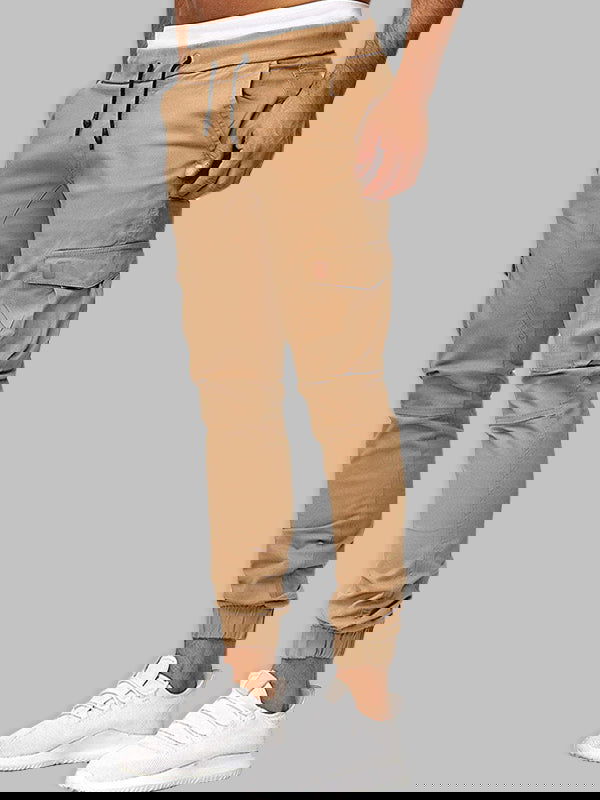 Casual Patchwork Pants with Dual Pockets - Wearline
