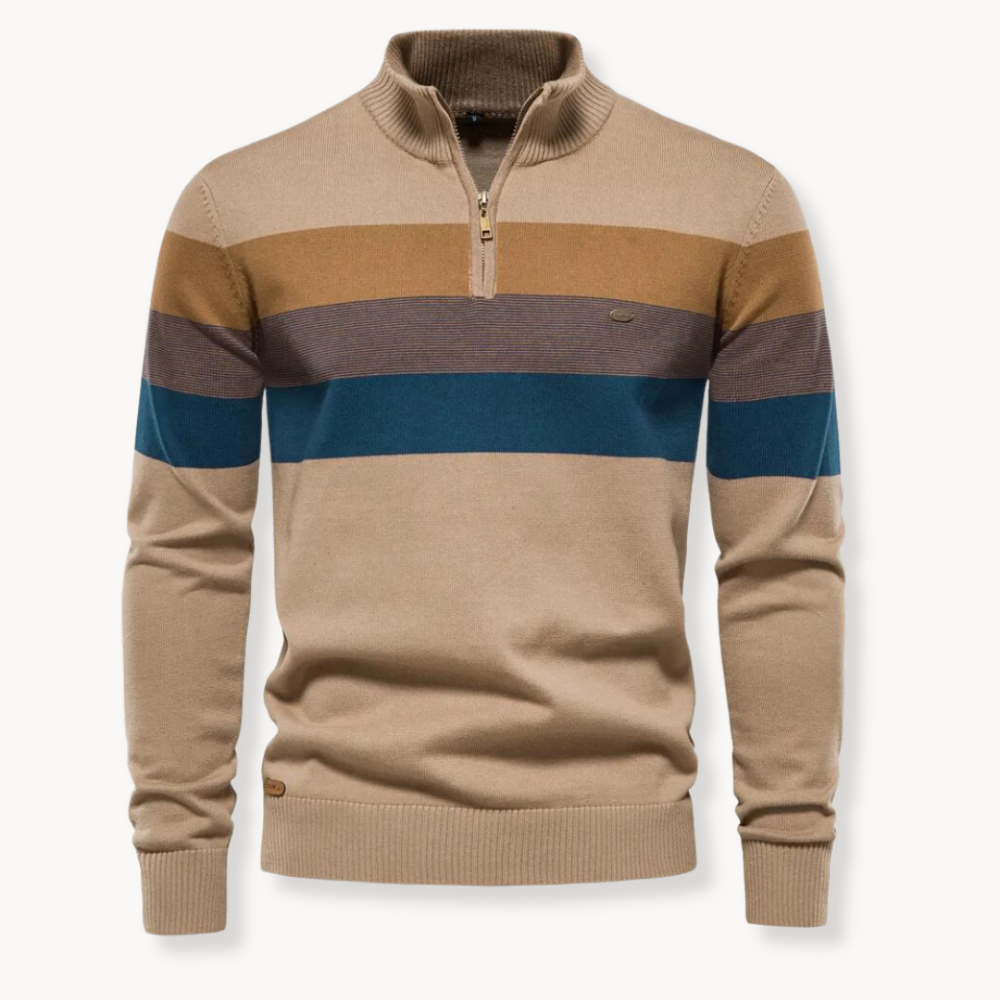 Trendy gestreepte herentrui