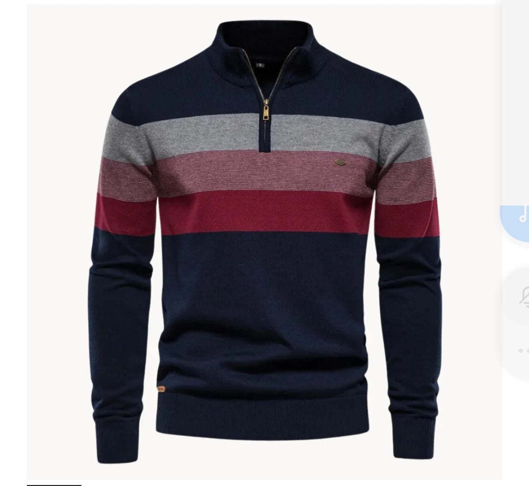 Trendy gestreepte herentrui
