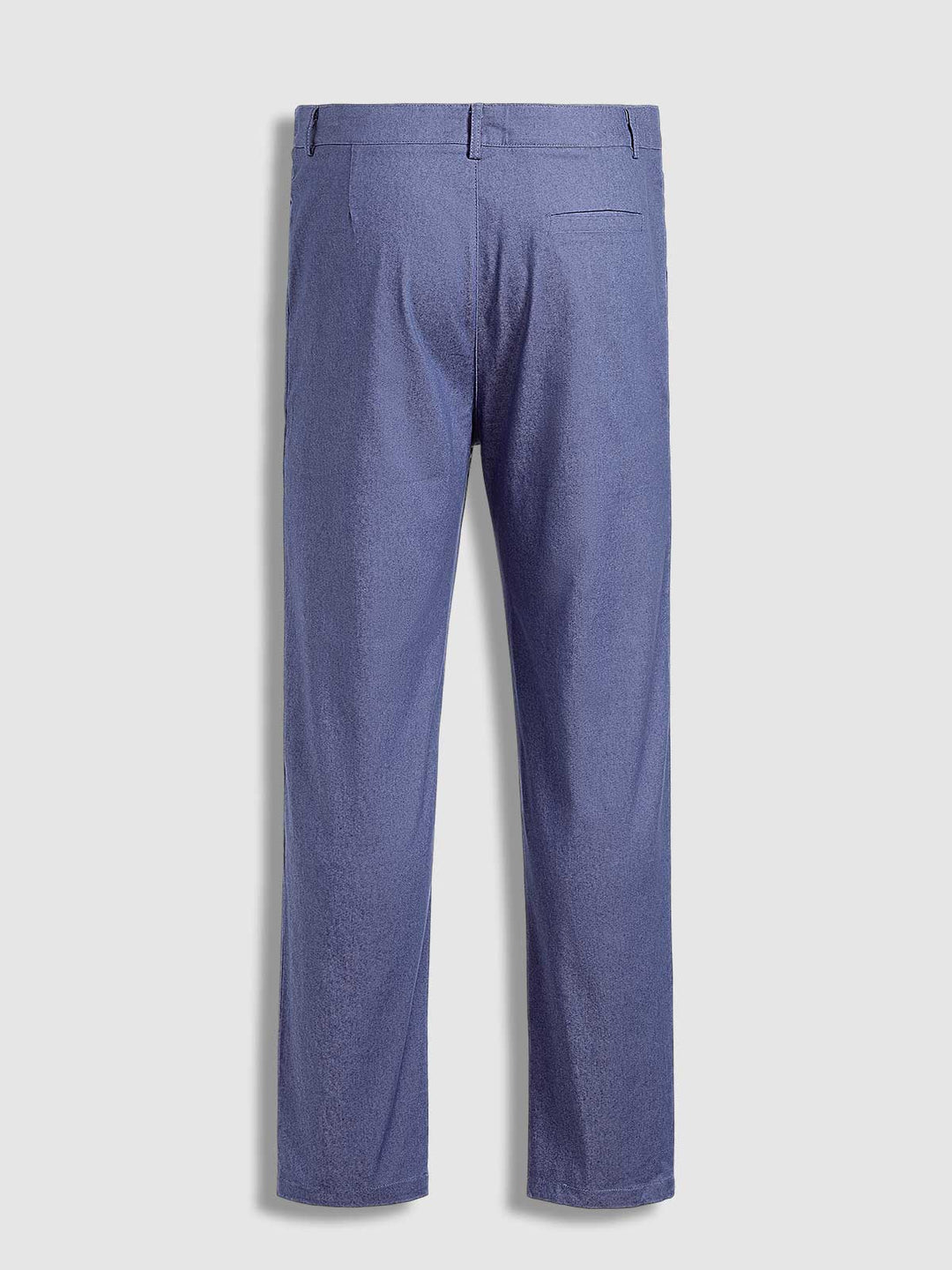 Men's Business Zip Fly Solid Color Flap Detail Slim Fit Pants - Wearline