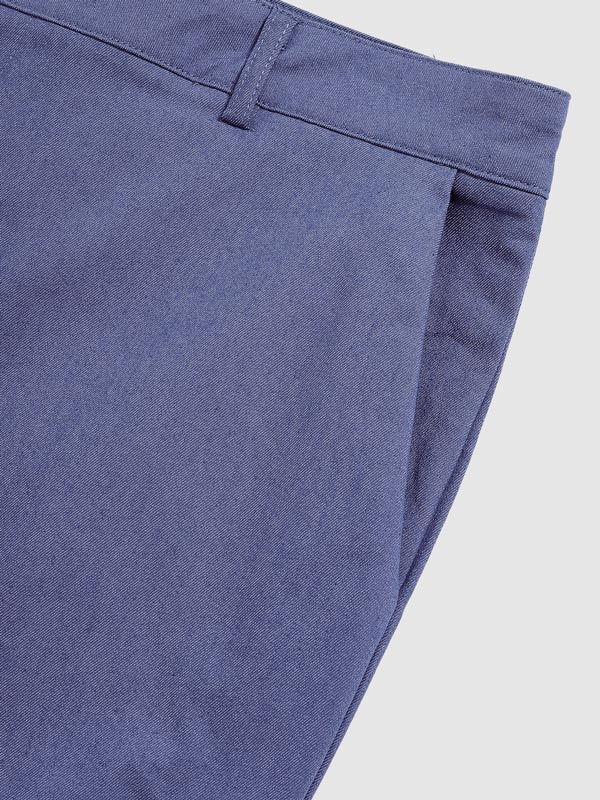 Men's Business Zip Fly Solid Color Flap Detail Slim Fit Pants - Wearline