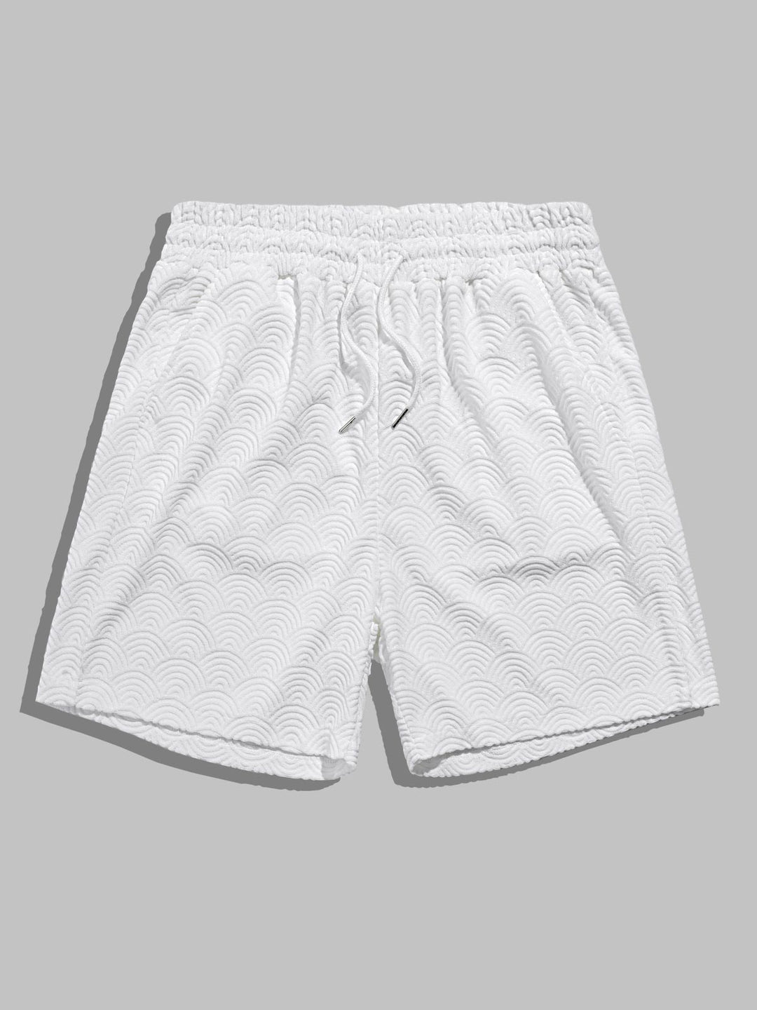 Men's Chinese style wave terry texture shorts - Wearline
