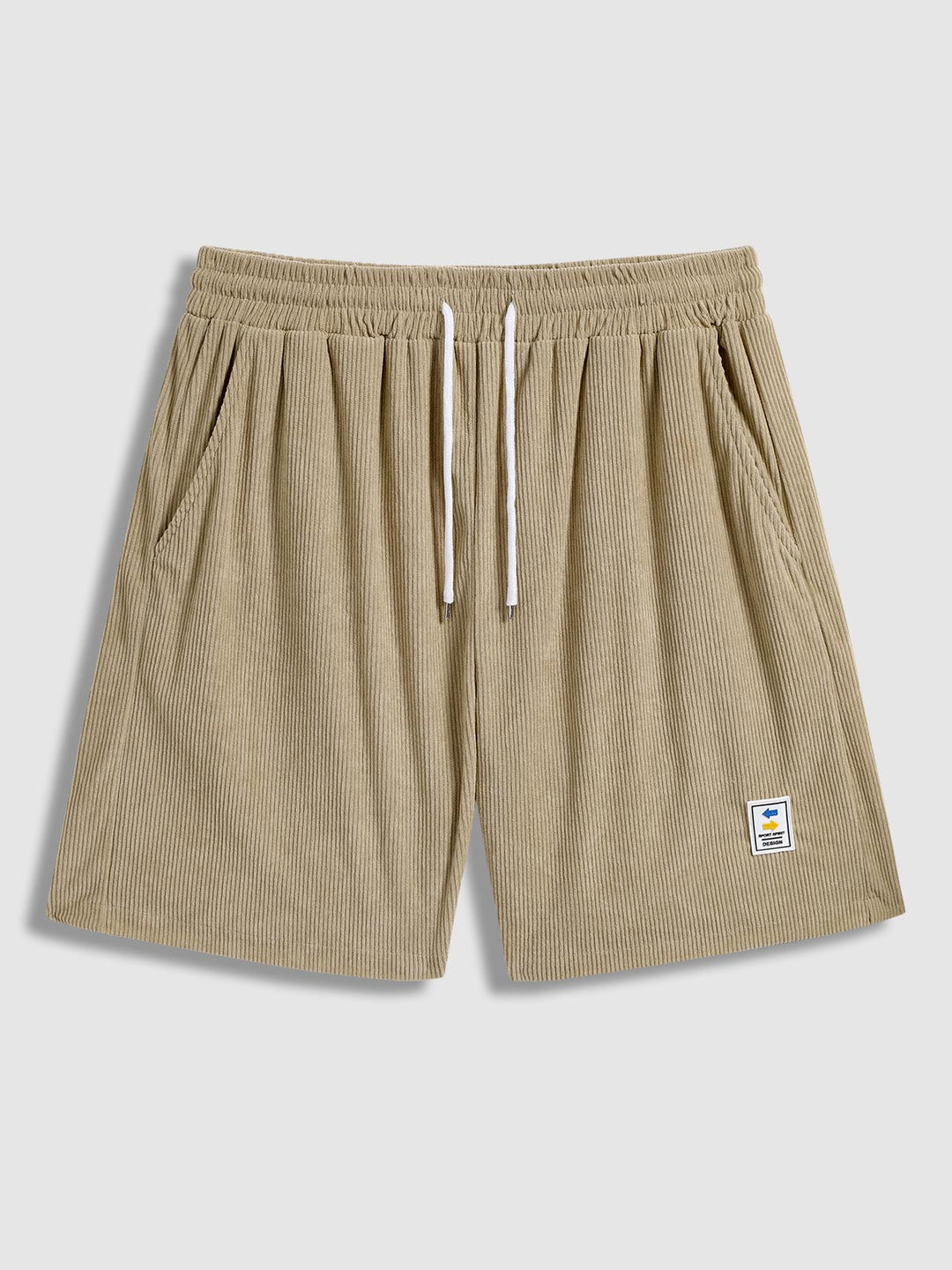 Men's Corduroy Elastic Waist Casual Shorts - Wearline