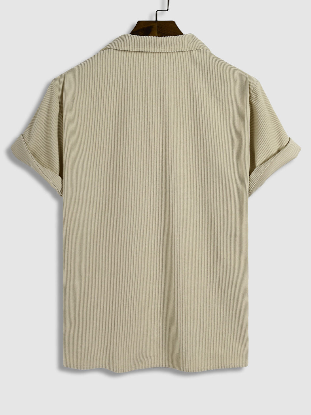 Men's Corduroy Single Pocket Casual V-Neck POLO - Wearline