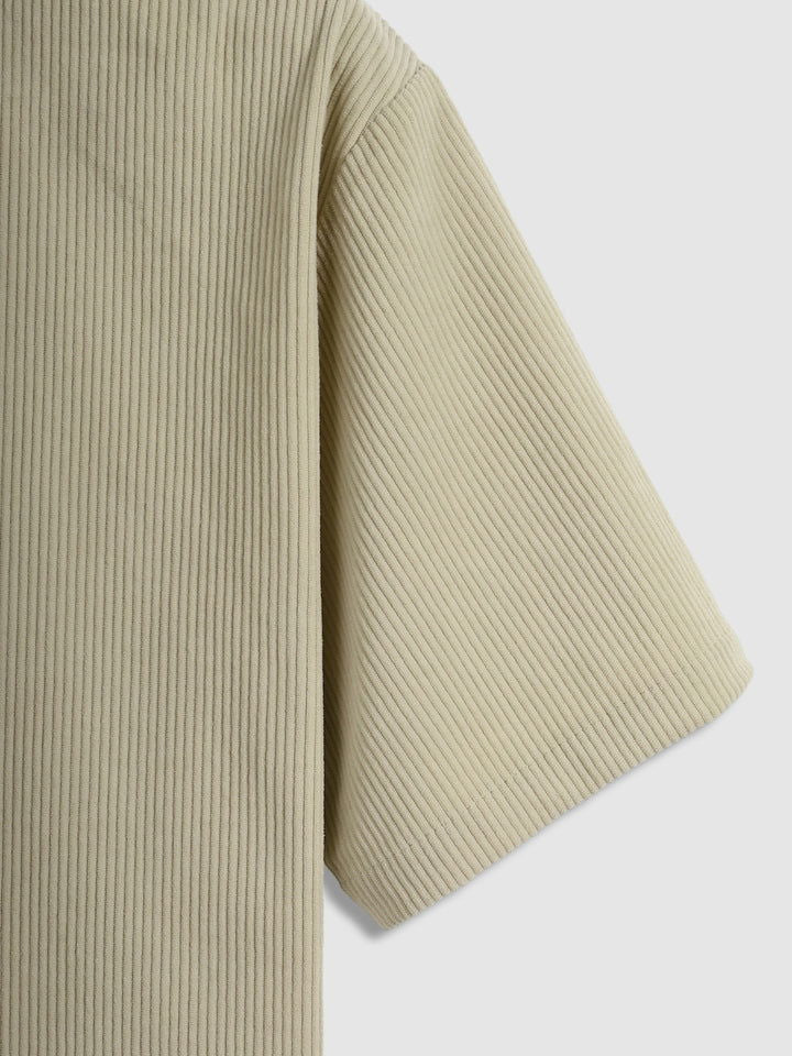 Men's Corduroy Single Pocket Casual V-Neck POLO - Wearline