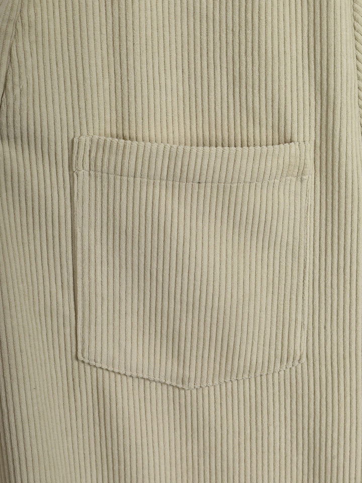 Men's Corduroy Single Pocket Casual V-Neck POLO - Wearline