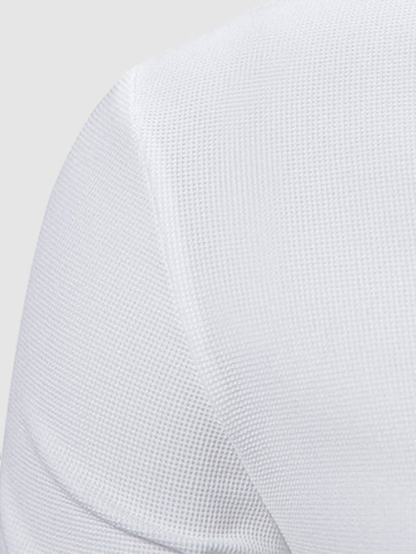 Men's Paisley Color Block Lapel Short Sleeve POLO - Wearline