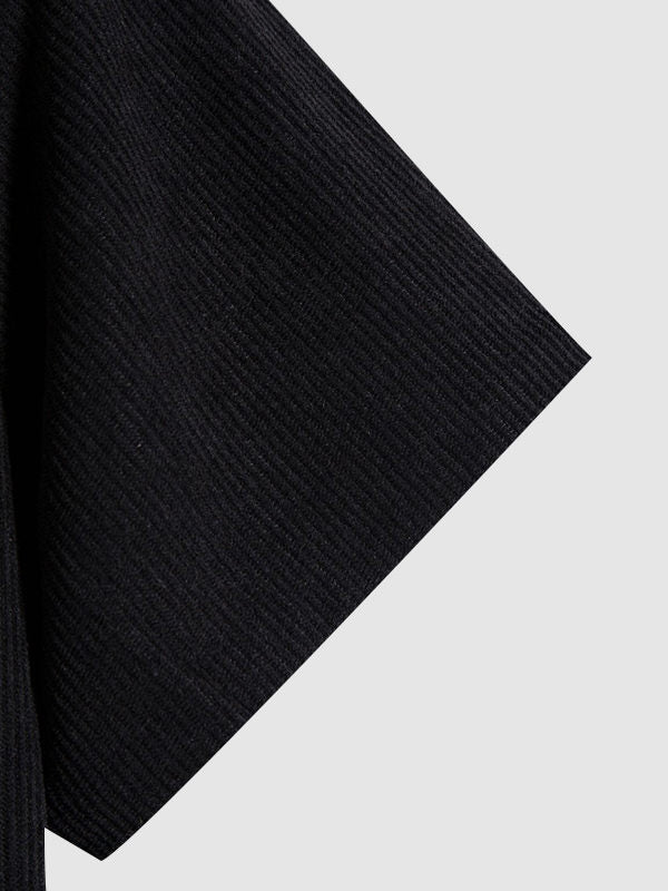 Men's Patchwork Corduroy Short-sleeve Shirt - Wearline
