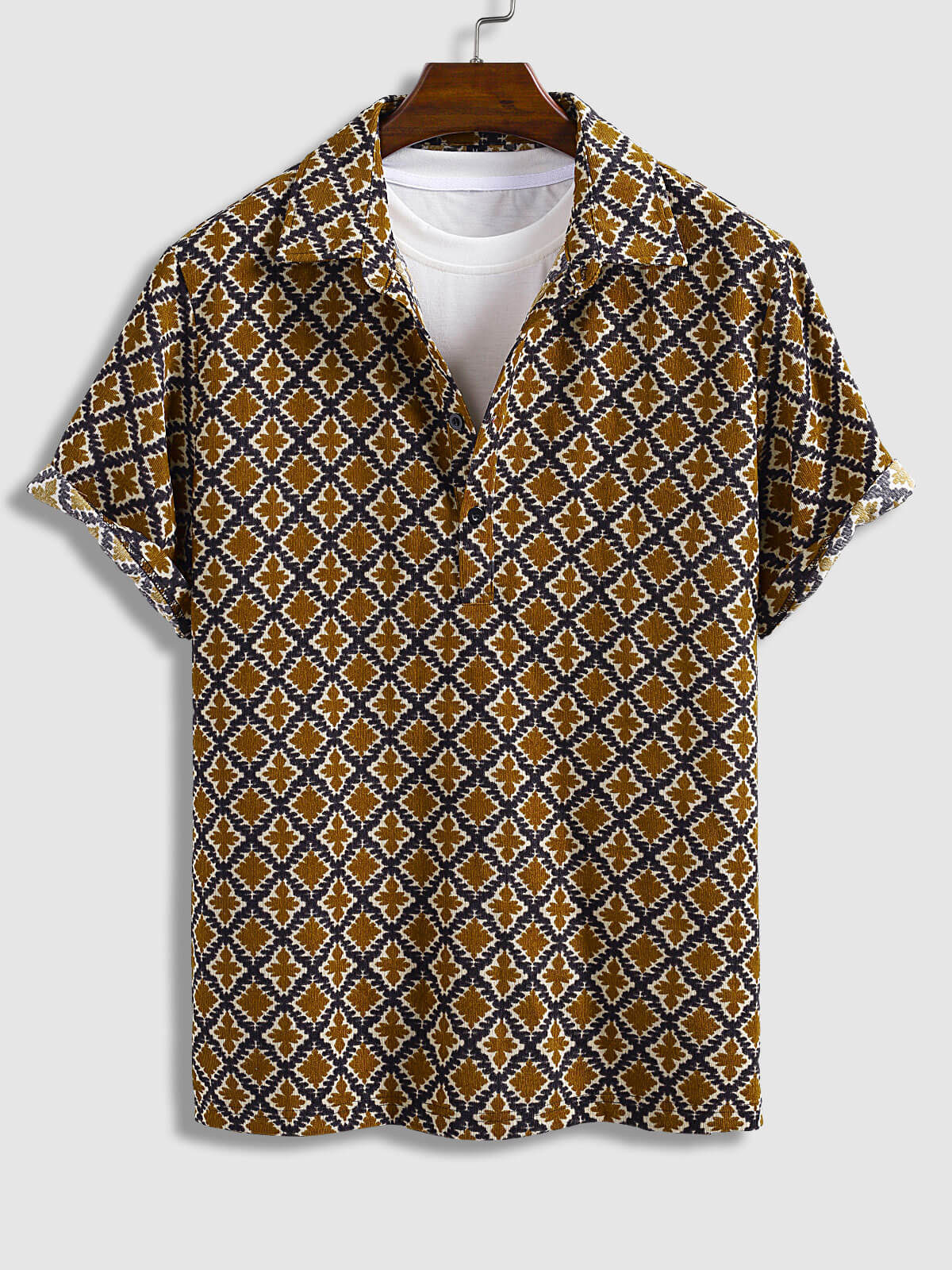 Men's Plaid Contrast Color Business Casual POLO - Wearline
