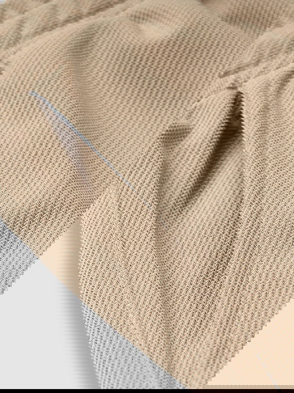 Men's Solid Color Waffle Drawstring Elastic Waist Casual Shorts - Wearline