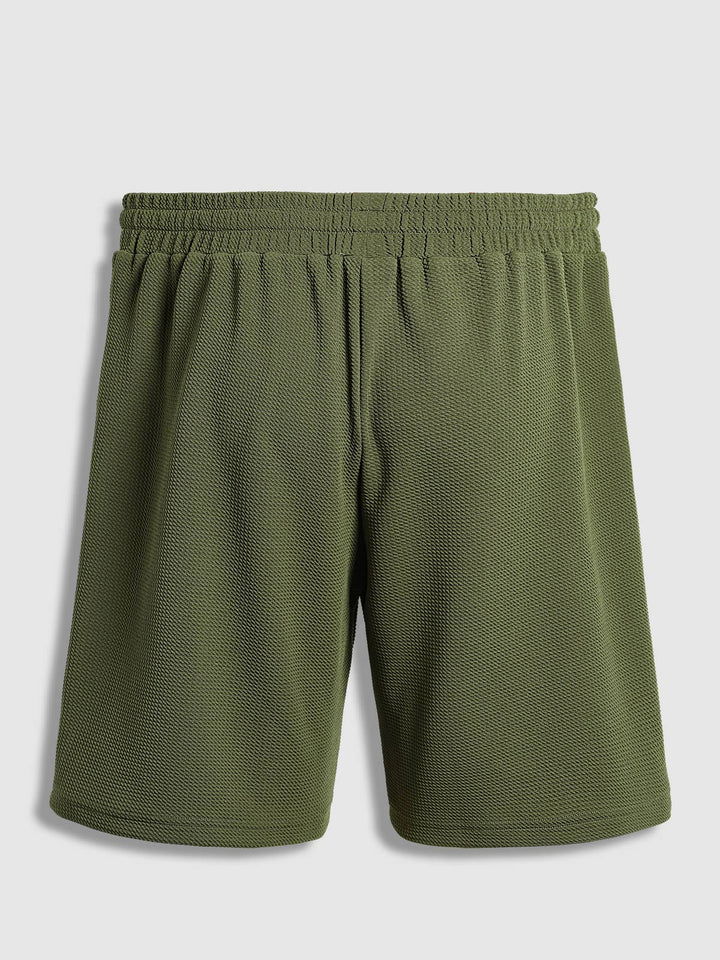 Men's Stylish Loose  solid color textured casual shorts - Wearline
