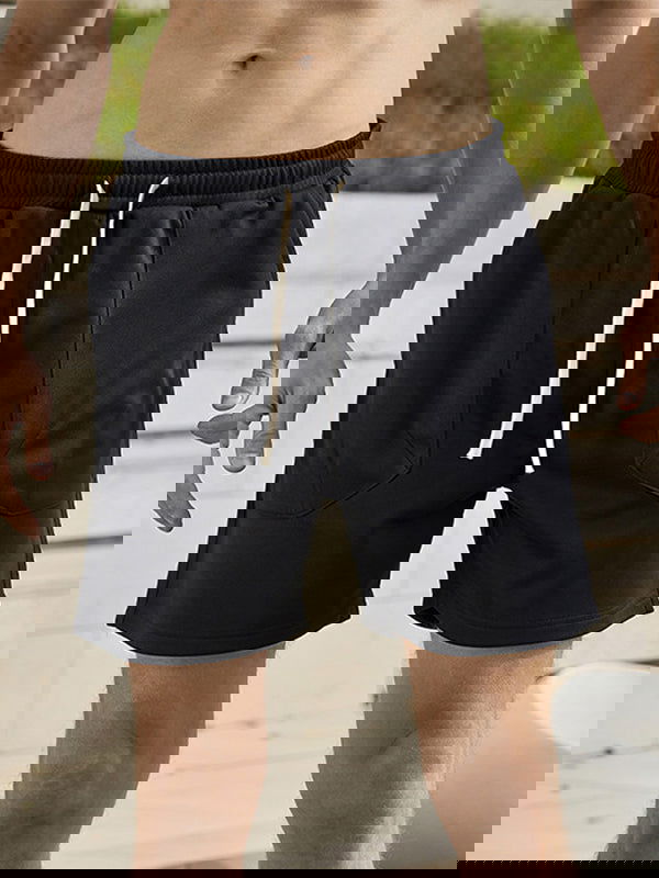 Men's Vintage Knitted Loose Pocket Casual Shorts - Wearline