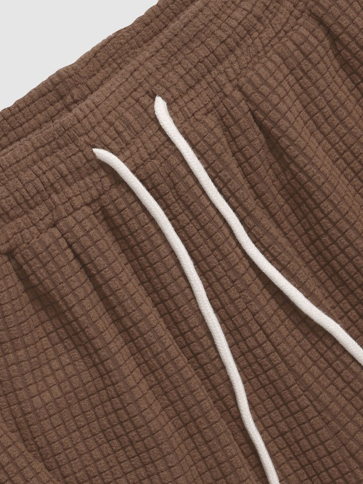 Men's solid color corduroy textured casual pants - Wearline