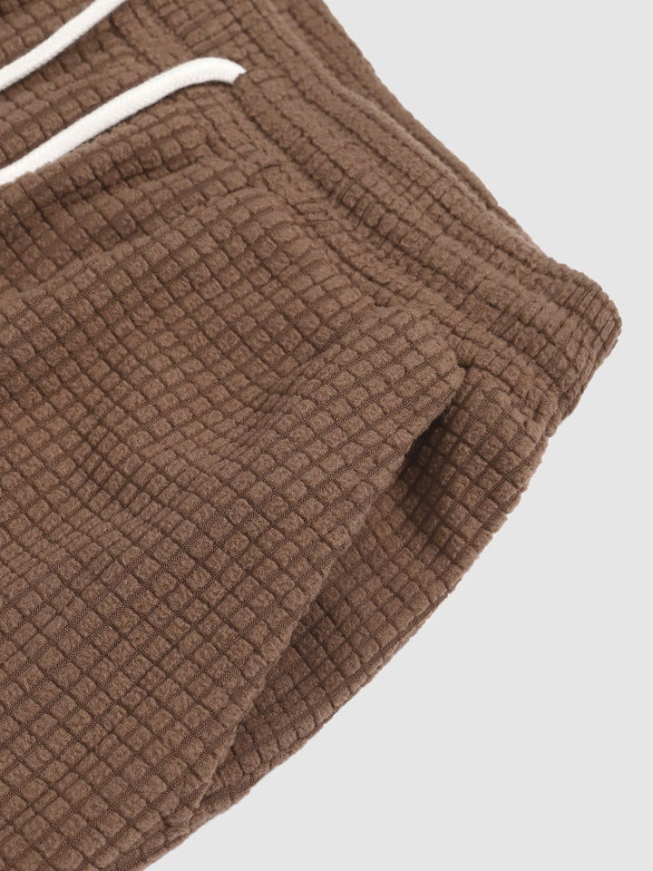 Men's solid color corduroy textured casual pants - Wearline