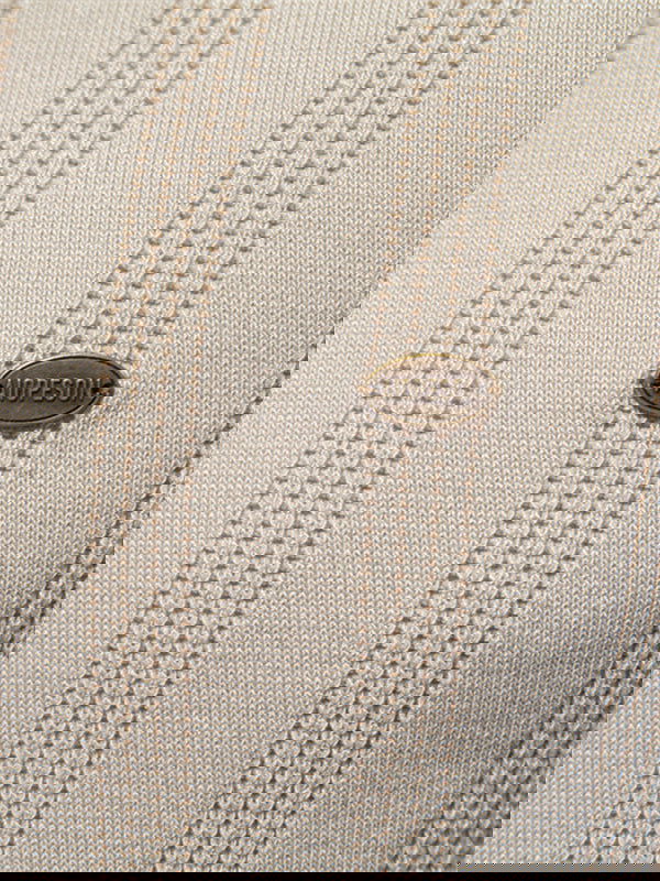 Men's solid color knitted texture casual short-sleeved POLO - Wearline
