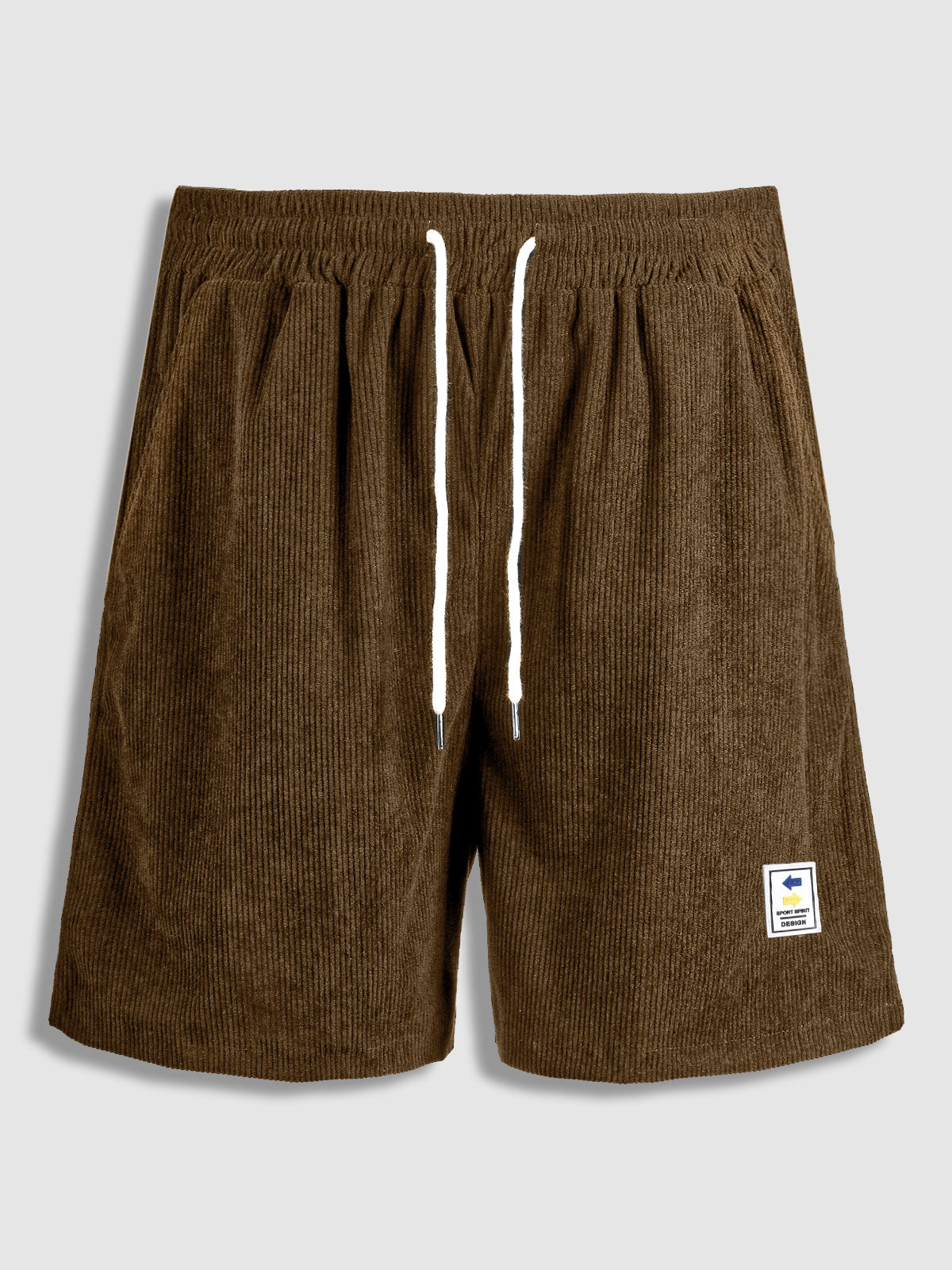 Men's solid color plaid texture casual shorts - Wearline