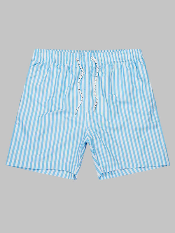 Men's striped inner mesh quick-drying beach shorts - Wearline