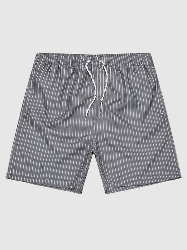 Men's striped inner mesh quick-drying beach shorts - Wearline