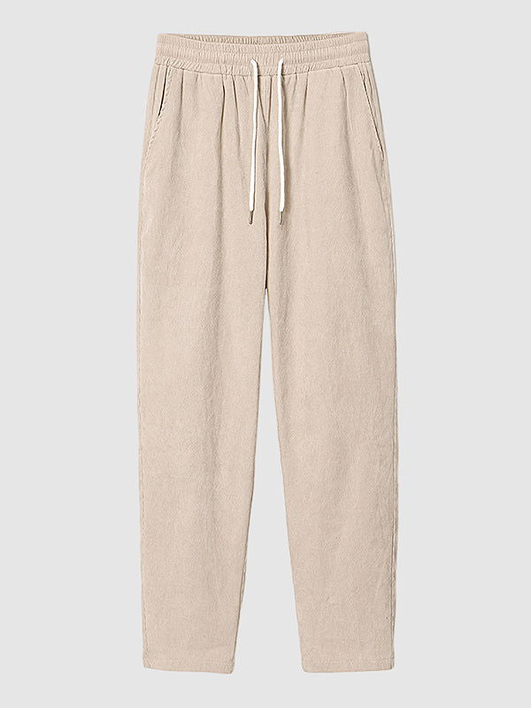 Men's textured corduroy casual pants - Wearline