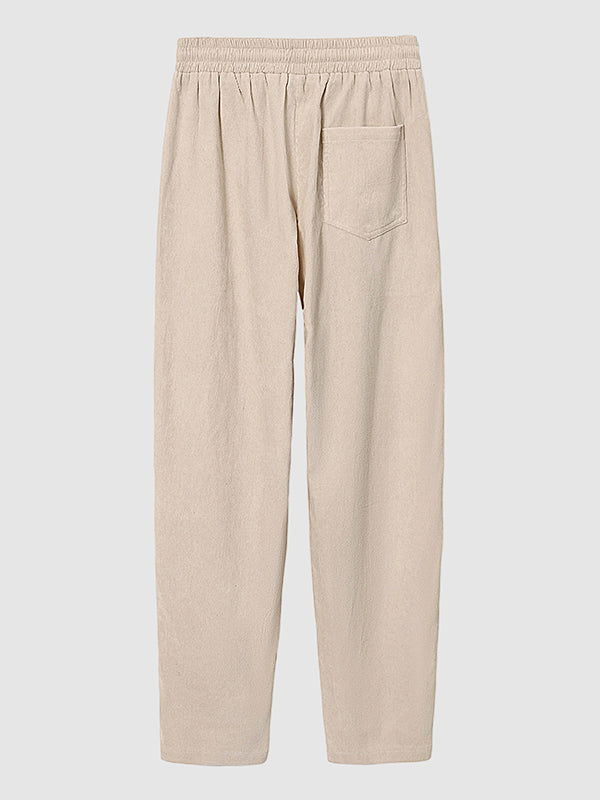 Men's textured corduroy casual pants - Wearline