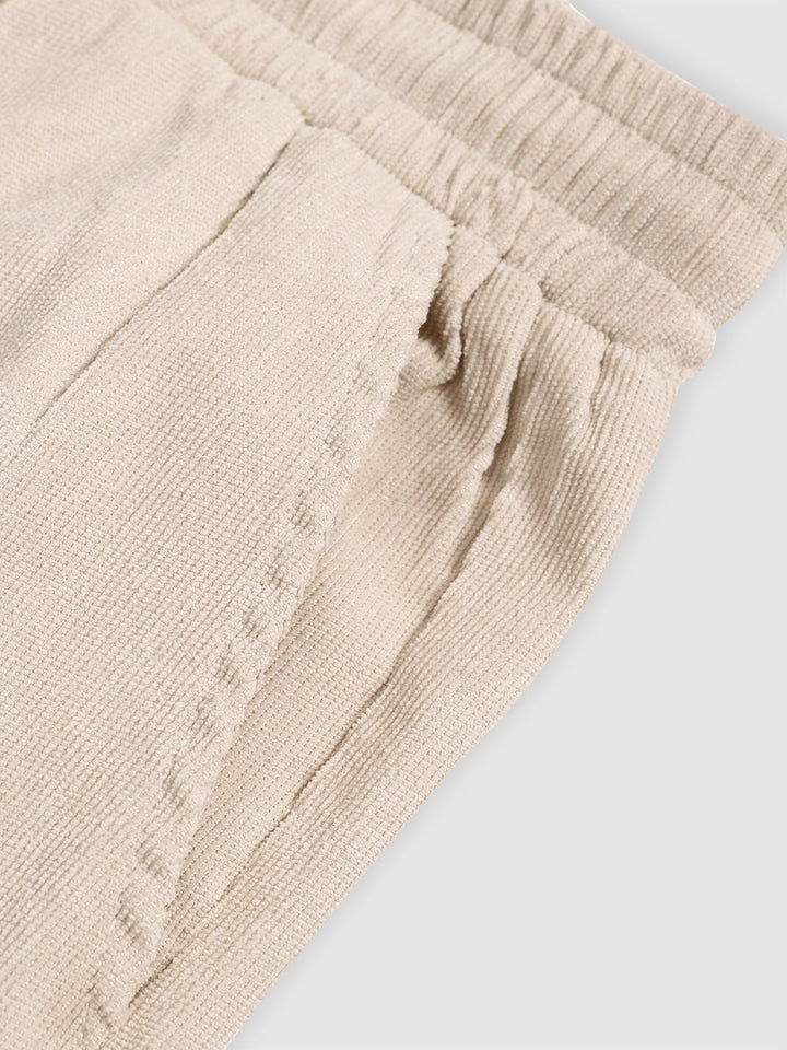 Men's textured corduroy casual pants - Wearline