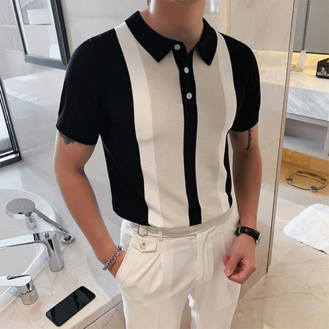 SUMMER STRIPED POLO SHIRT - Wearline