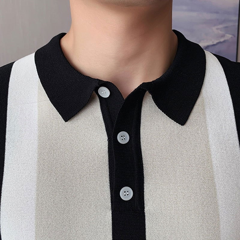 SUMMER STRIPED POLO SHIRT - Wearline