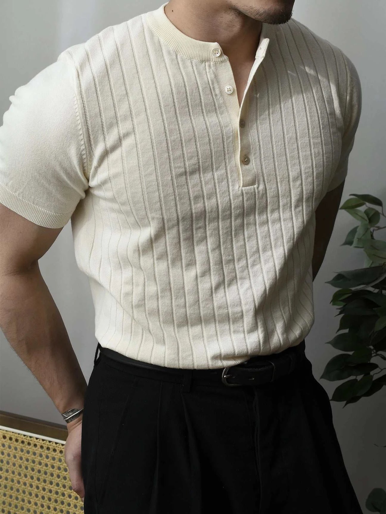 Vintage business cotton summer t-shirt