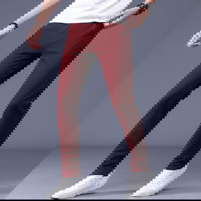 Slim Fit Cotton Stretch Trousers Men - Wearline