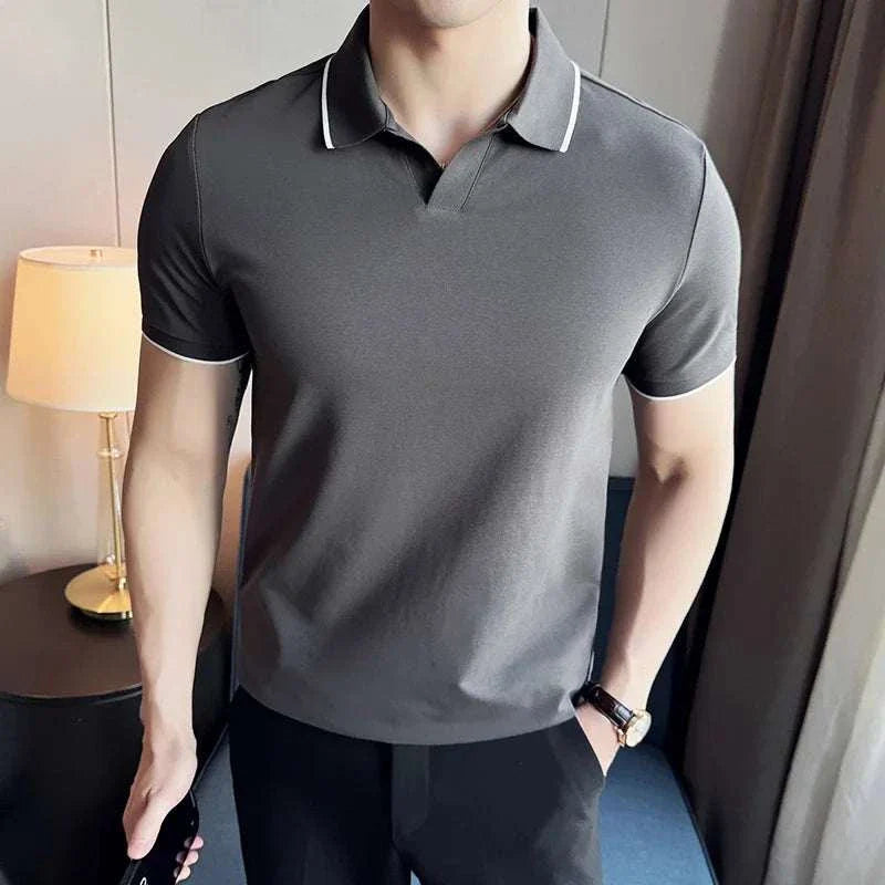 British slim fit summer polo t-shirt