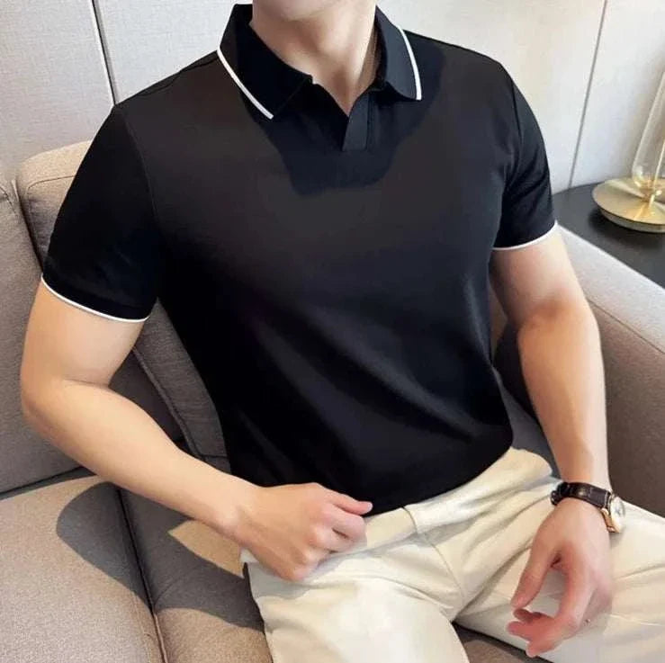 British slim fit summer polo t-shirt