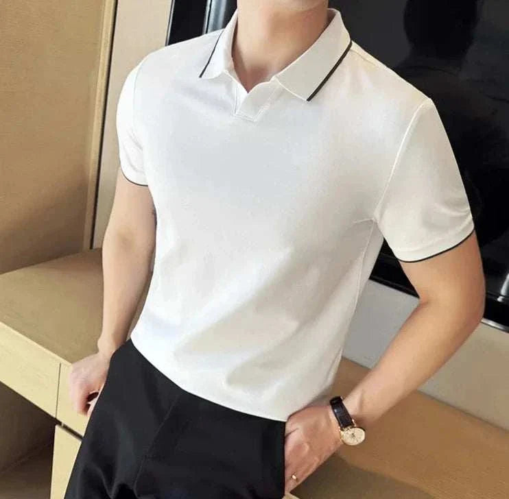 British slim fit summer polo t-shirt