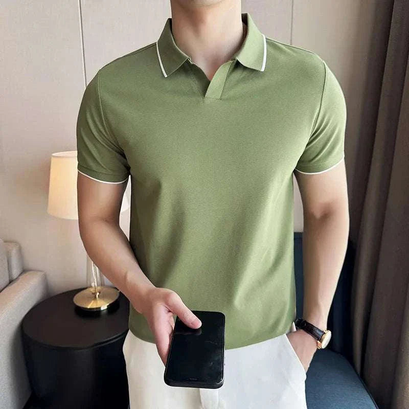British slim fit summer polo t-shirt