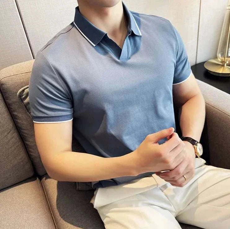 British slim fit summer polo t-shirt
